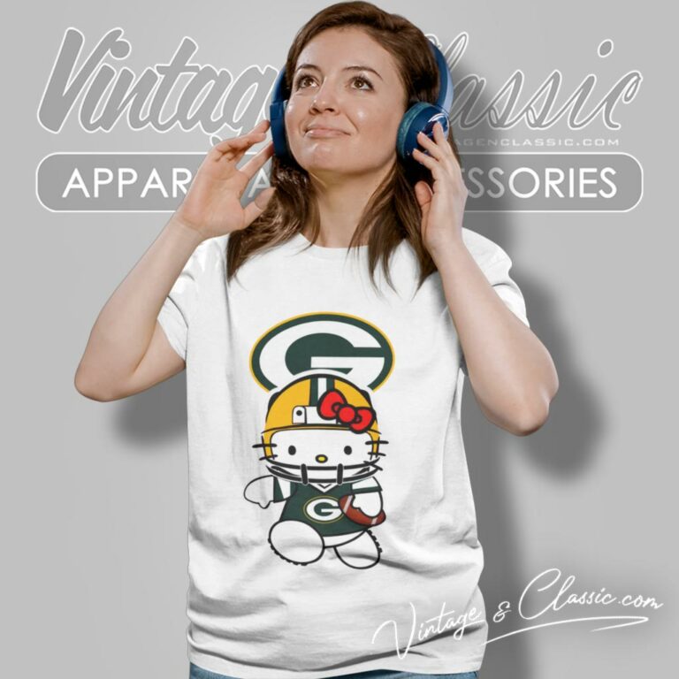 Hello Kitty Green Bay Packers Women T Shirt Hello Kitty Green Bay Packers Women T Shirt