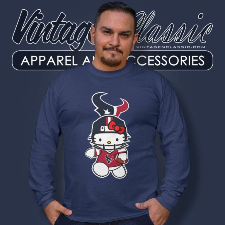 Hello Kitty Houston Texans Long Sleeve Tee Hello Kitty Houston Texans Long Sleeve Tee