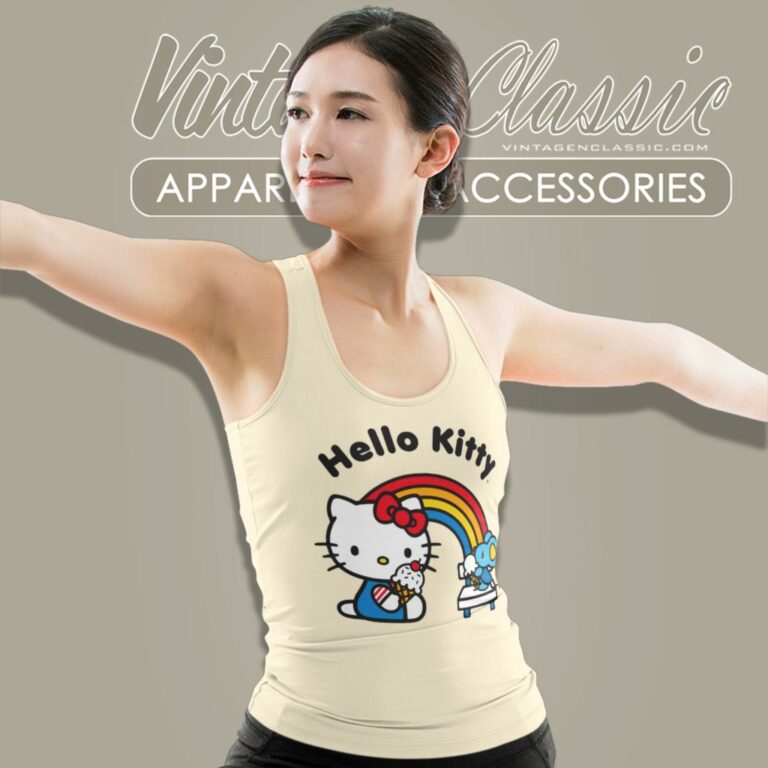 Hello Kitty Ice Cream Party Tank Top Racerback Hello Kitty Ice Cream Party Tank Top Racerback