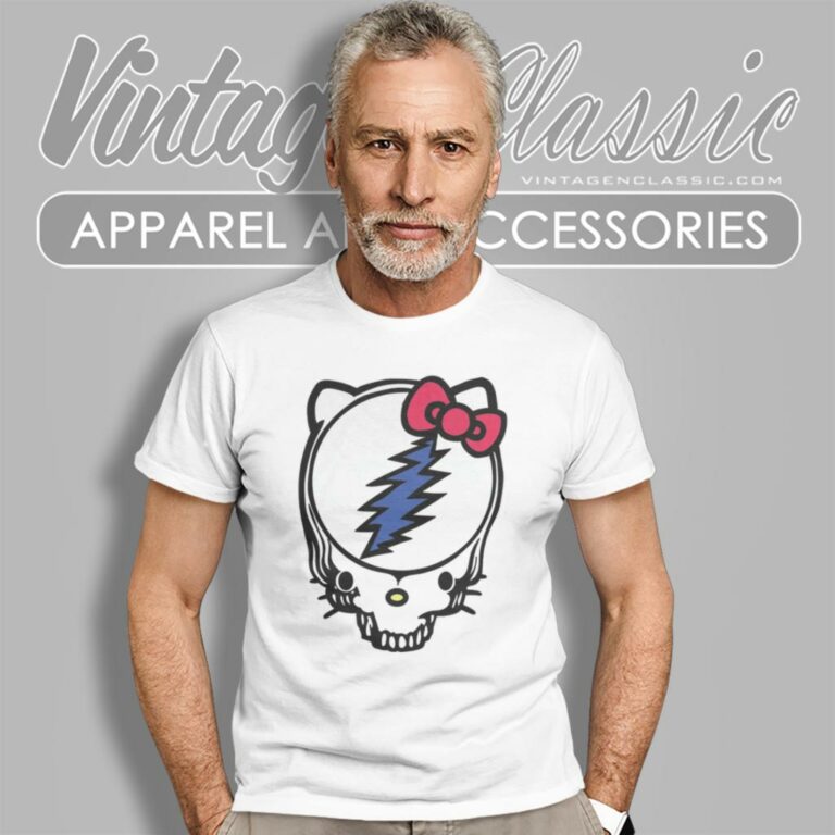 Hello Kitty In Grateful Dead Style T Shirt Hello Kitty In Grateful Dead Style T Shirt