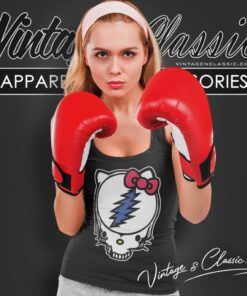 Hello Kitty In Grateful Dead Style Tank Top Racerback