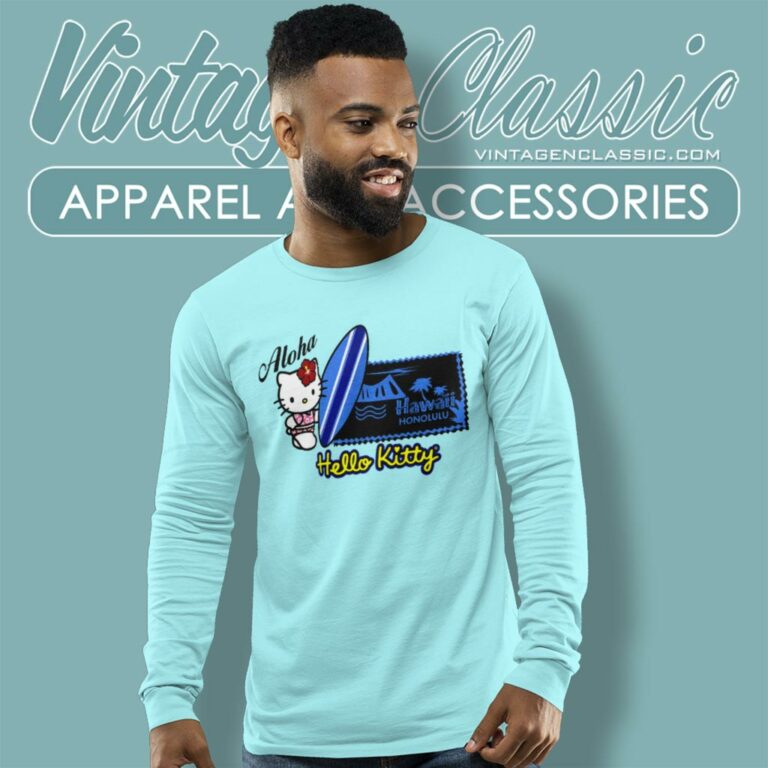 Hello Kitty In Hawaii Aloha Long Sleeve Tee Hello Kitty In Hawaii Aloha Long Sleeve Tee