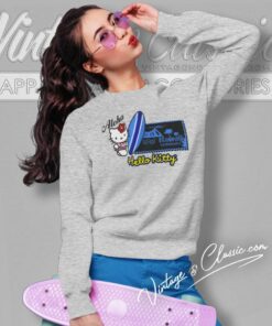 Hello Kitty In Hawaii Aloha Shirt