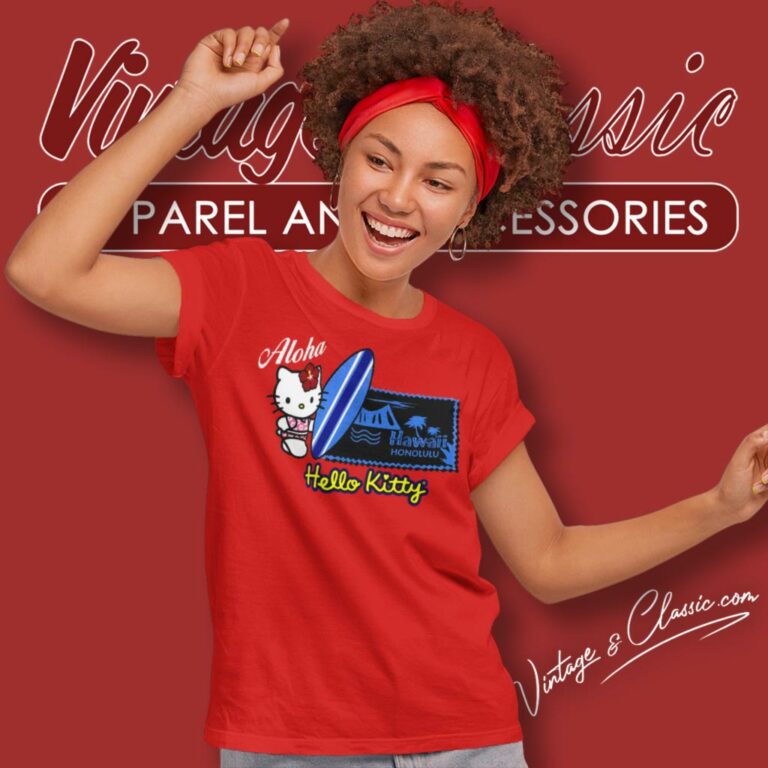 Hello Kitty In Hawaii Aloha Women T Shirt Hello Kitty In Hawaii Aloha Women T Shirt