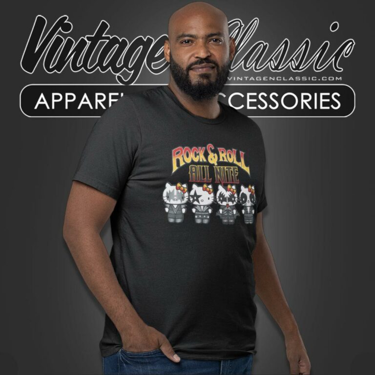 Hello Kitty Kiss Band Parody Shirt Rock And Roll All Nite T Shirt Hello Kitty Kiss Band Parody Shirt Rock And Roll All Nite T Shirt