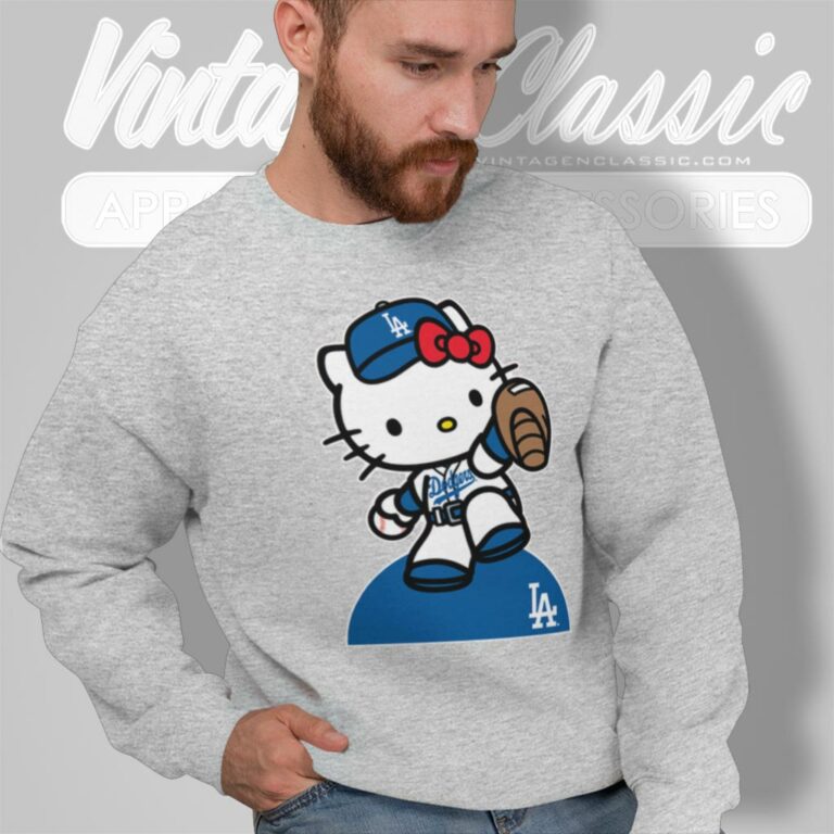 Hello Kitty Los Angeles Dodgers Sweatshirt Hello Kitty Los Angeles Dodgers Sweatshirt