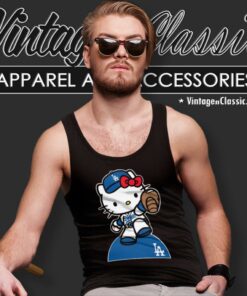 Hello Kitty Los Angeles Dodgers Tank Top Racerback
