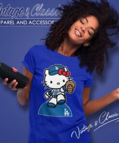 Hello Kitty Los Angeles Dodgers Women T Shirt
