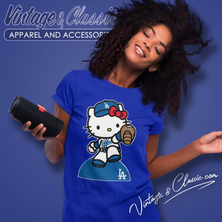 Hello Kitty Los Angeles Dodgers Women T Shirt Hello Kitty Los Angeles Dodgers Women T Shirt