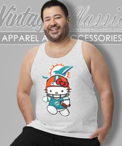 Hello Kitty Miami Dolphins Tank Top Racerback