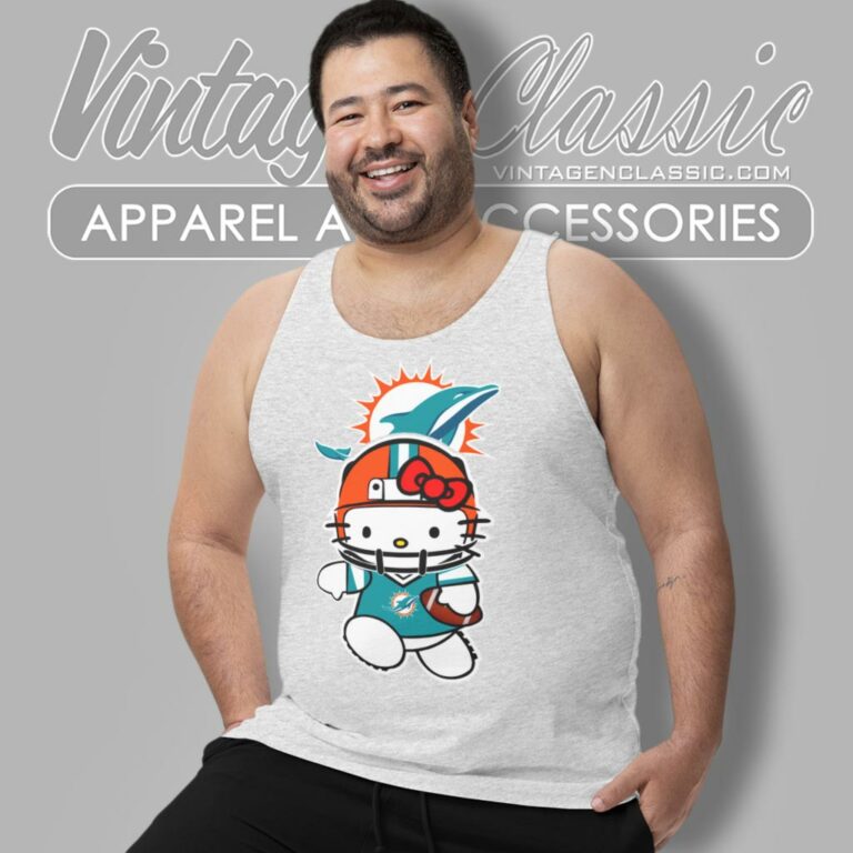 Hello Kitty Miami Dolphins Tank Top Racerback Hello Kitty Miami Dolphins Tank Top Racerback