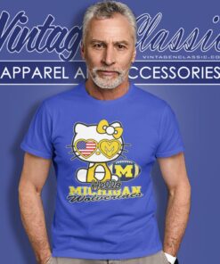 Hello Kitty Michigan Wolverines T Shirt