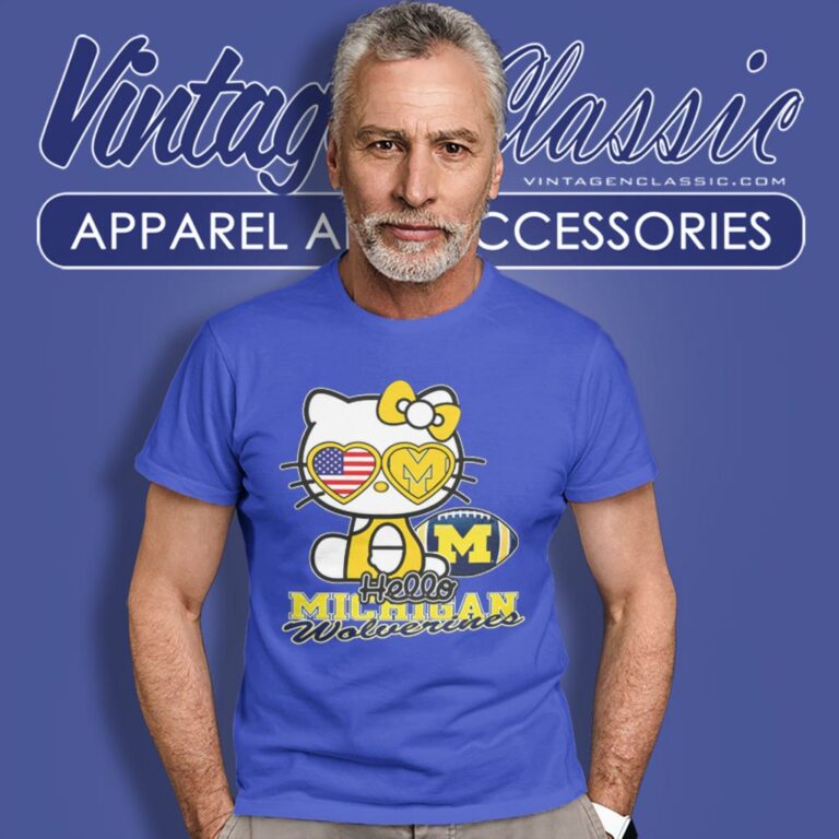 Hello Kitty Michigan Wolverines T Shirt Hello Kitty Michigan Wolverines T Shirt