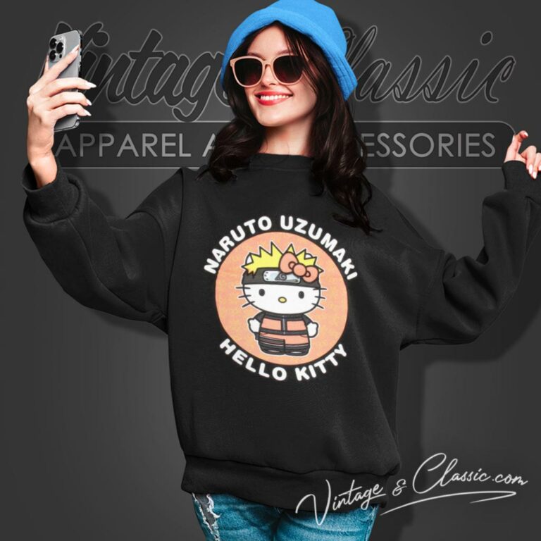 Hello Kitty Naruto Uzumaki Sweatshirt Hello Kitty Naruto Uzumaki Sweatshirt