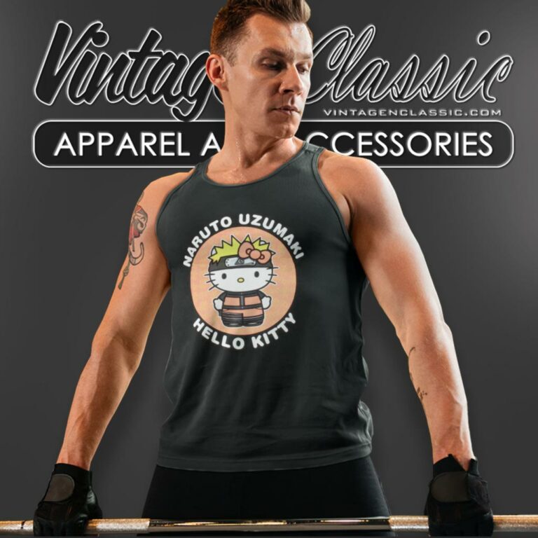 Hello Kitty Naruto Uzumaki Tank Top Racerback Hello Kitty Naruto Uzumaki Tank Top Racerback