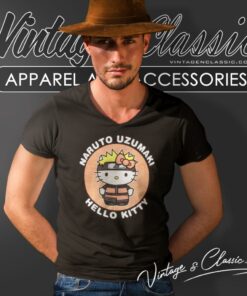 Hello Kitty Naruto Uzumaki Shirt 5 Hello Kitty Naruto Uzumaki V Neck TShirt