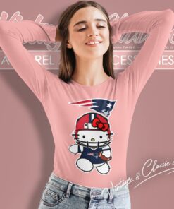 Hello Kitty New England Patriots Long Sleeve Tee