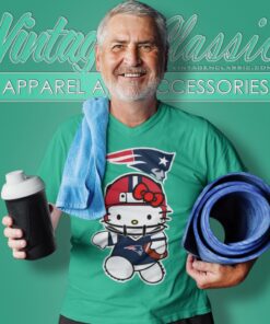 Hello Kitty New England Patriots V Neck TShirt
