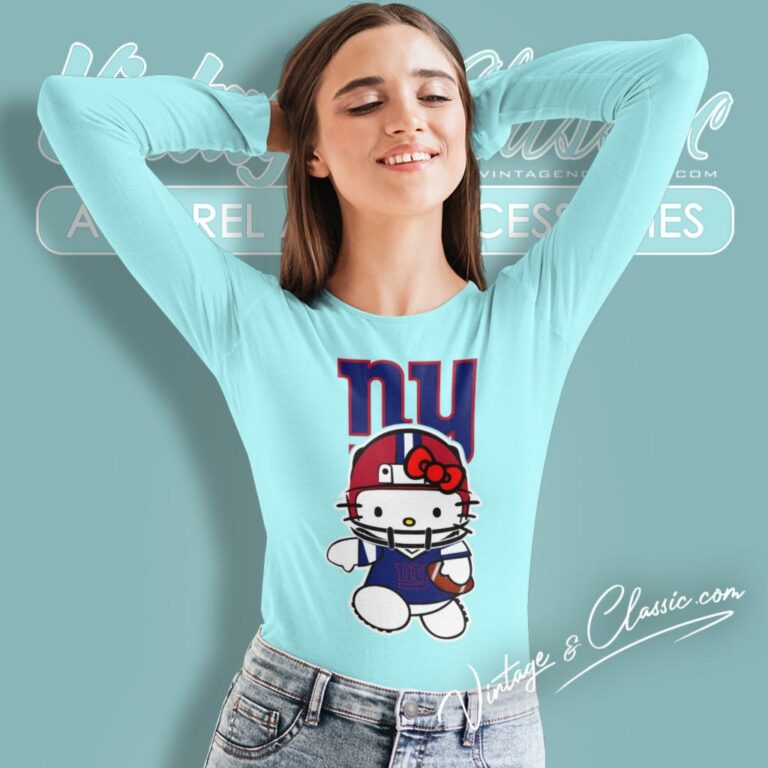 Hello Kitty New York Giants Long Sleeve Tee Hello Kitty New York Giants Long Sleeve Tee