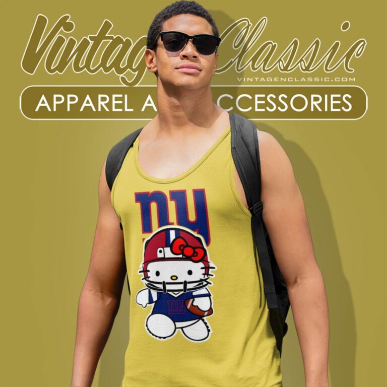 Hello Kitty New York Giants Tank Top Racerback Hello Kitty New York Giants Tank Top Racerback