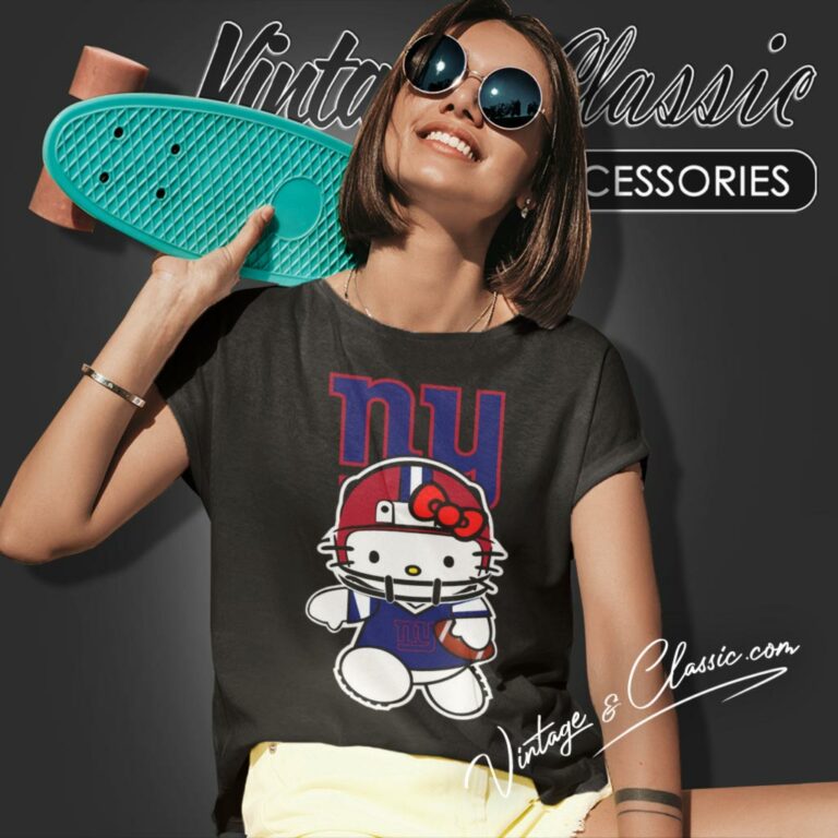 Hello Kitty New York Giants Women T Shirt Hello Kitty New York Giants Women T Shirt