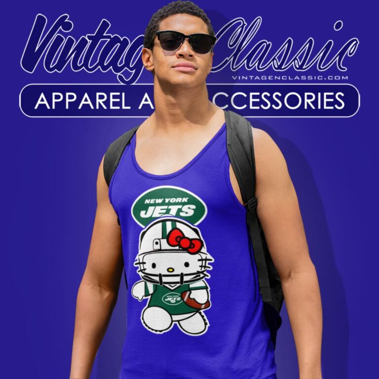 Hello Kitty New York Jets Tank Top Racerback Hello Kitty New York Jets Tank Top Racerback
