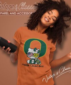Hello Kitty Oregon Ducks Shirt 6 Hello Kitty Oregon Ducks Women T Shirt