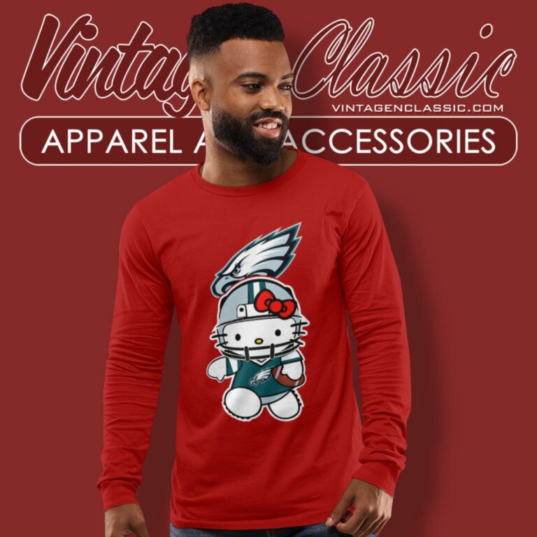 Hello Kitty Philadelphia Eagles Long Sleeve Tee Hello Kitty Philadelphia Eagles Long Sleeve Tee