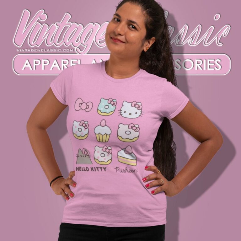 Hello Kitty Pusheen Women T Shirt Hello Kitty Pusheen Women T Shirt