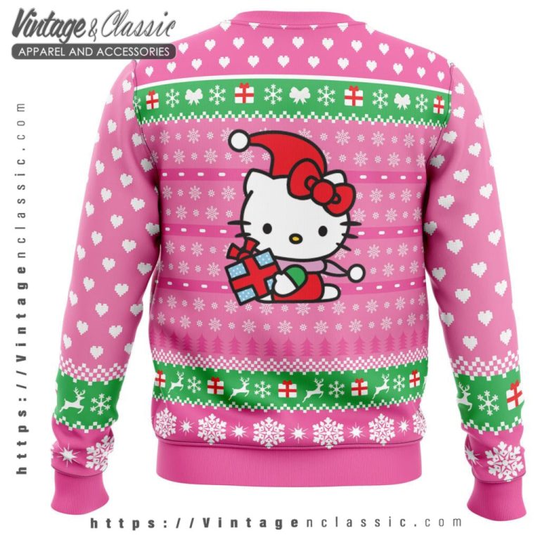 Hello Kitty Santa Ugly Christmas Sweater back Ugly Sweater Hello Kitty Santa Ugly Christmas Sweater back Ugly Sweater
