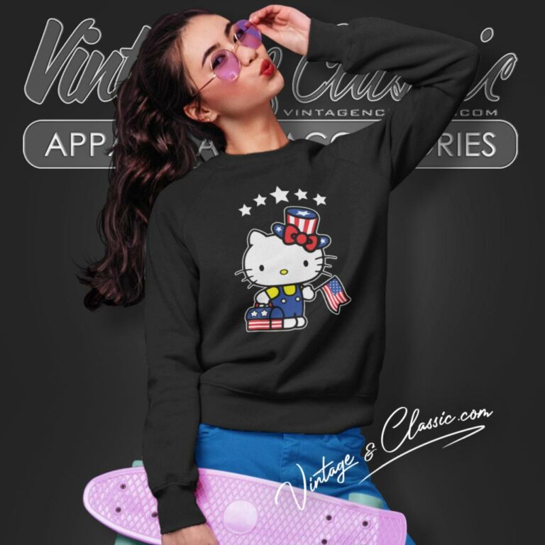 Hello Kitty Shirt 4th Of July Independence Day Sweatshirt Hello Kitty Shirt 4th Of July Independence Day Sweatshirt