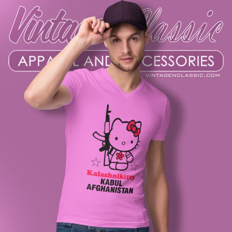 Hello Kitty Shirt Ak Kalashnikitty Kabul Afghanistan V Neck TShirt Hello Kitty Shirt Ak Kalashnikitty Kabul Afghanistan V Neck TShirt