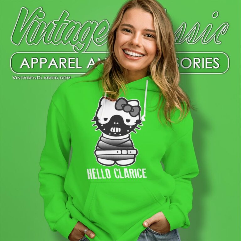 Hello Kitty Shirt Hello Clarice Silence Of The Lambs Hoodie Hello Kitty Shirt Hello Clarice Silence Of The Lambs Hoodie