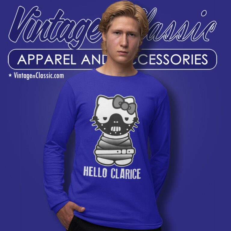 Hello Kitty Shirt Hello Clarice Silence Of The Lambs Long Sleeve Tee Hello Kitty Shirt Hello Clarice Silence Of The Lambs Long Sleeve Tee