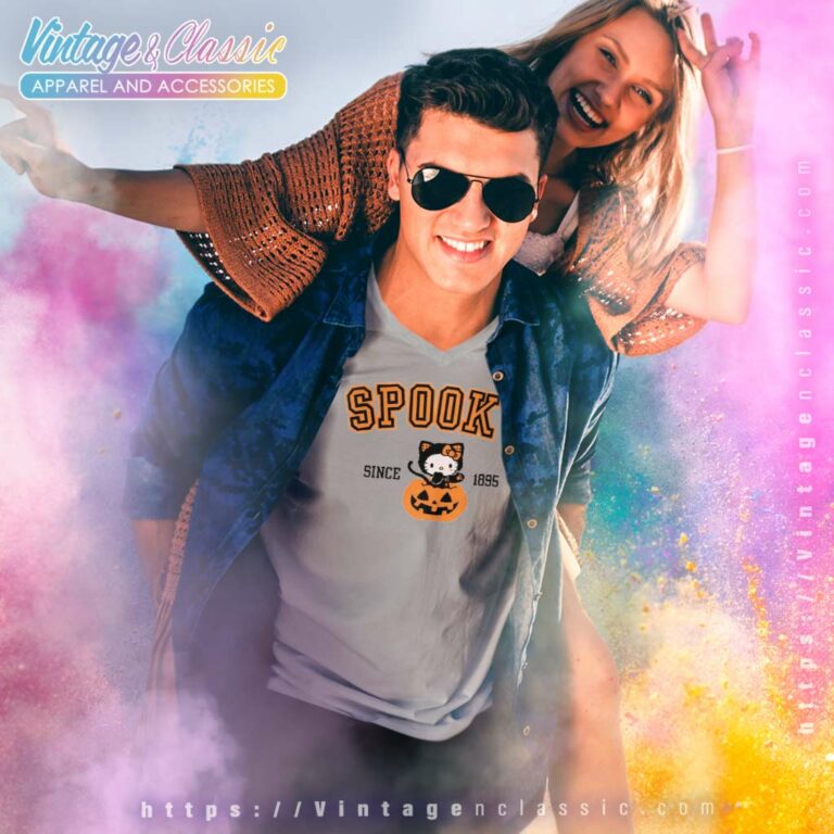 Hello Kitty Spooky Halloween Shirt V Neck TShirt Hello Kitty Spooky Halloween Shirt V Neck TShirt