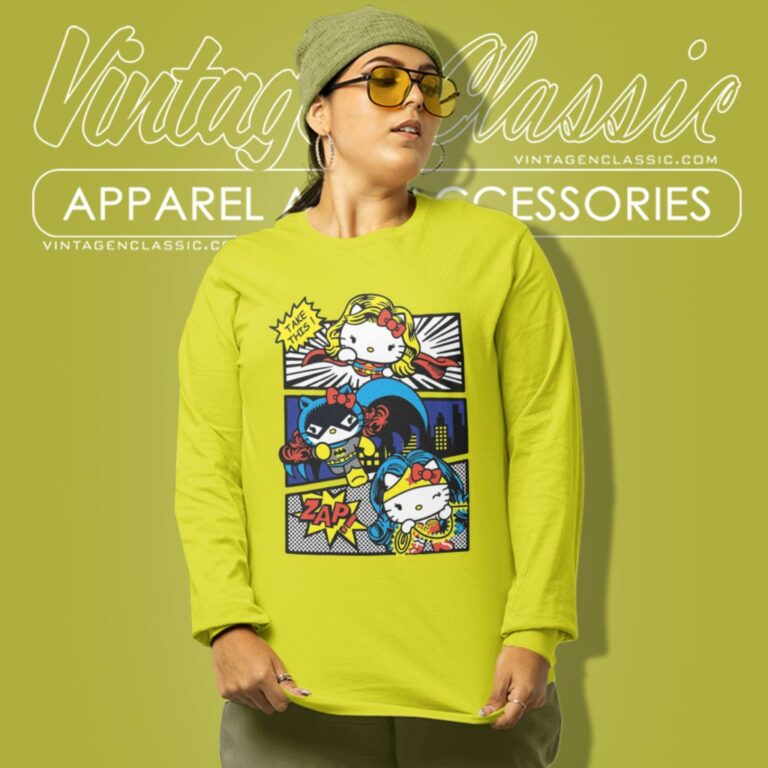 Hello Kitty Super Heroes Dc Long Sleeve Tee Hello Kitty Super Heroes Dc Long Sleeve Tee