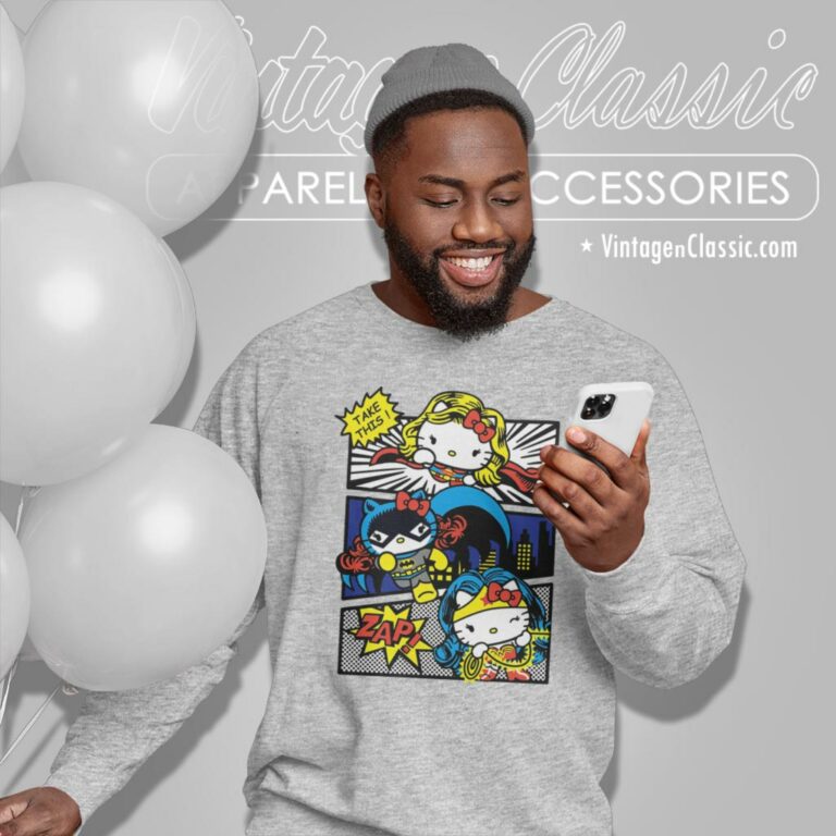 Hello Kitty Super Heroes Dc Sweatshirt Hello Kitty Super Heroes Dc Sweatshirt