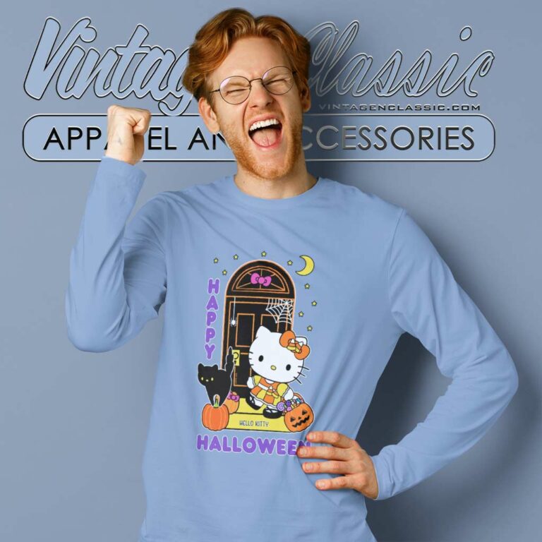 Hello Kitty Trick Or Treat Shirt Long Sleeve Tee Hello Kitty Trick Or Treat Shirt Long Sleeve Tee