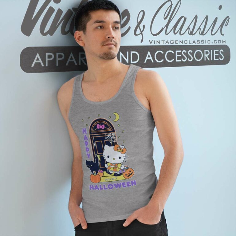 Hello Kitty Trick Or Treat Shirt Tank Top Racerback Hello Kitty Trick Or Treat Shirt Tank Top Racerback