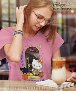 Hello Kitty Trick Or Treat Shirt Women TShirt