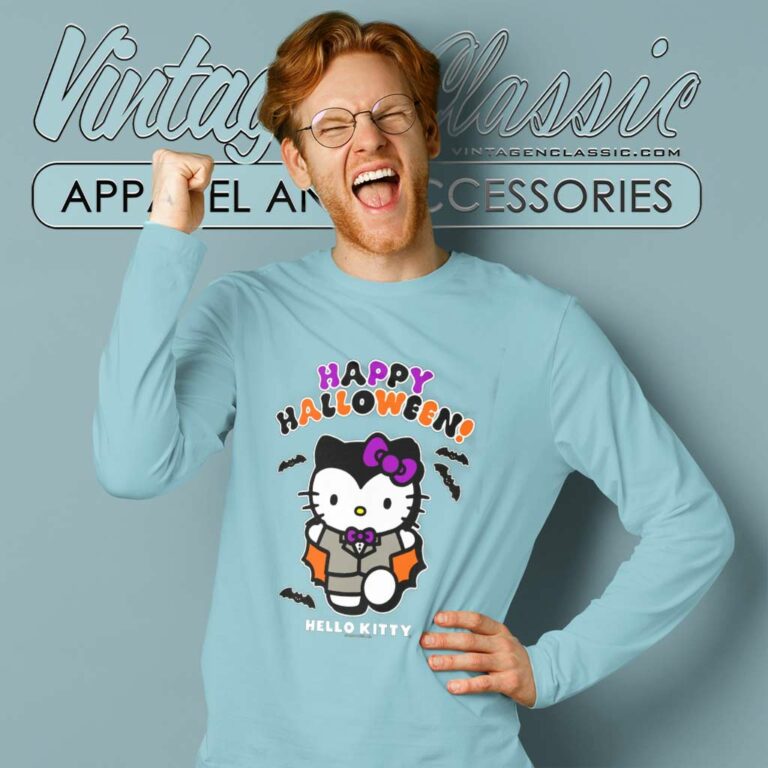 Hello Kitty Vampire Halloween Shirt Long Sleeve Tee Hello Kitty Vampire Halloween Shirt Long Sleeve Tee