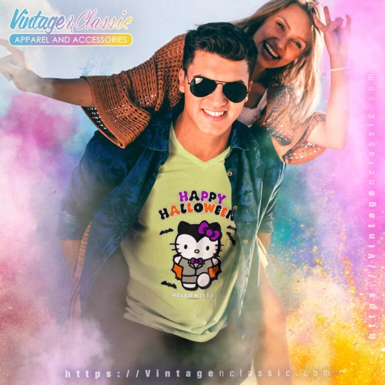 Hello Kitty Vampire Halloween Shirt V Neck TShirt Hello Kitty Vampire Halloween Shirt V Neck TShirt