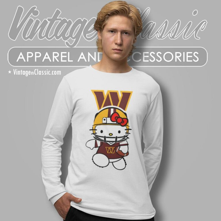 Hello Kitty Washington Commanders Long Sleeve Tee Hello Kitty Washington Commanders Long Sleeve Tee
