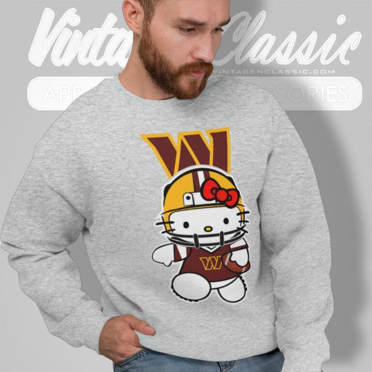 Hello Kitty Washington Commanders Sweatshirt Hello Kitty Washington Commanders Sweatshirt