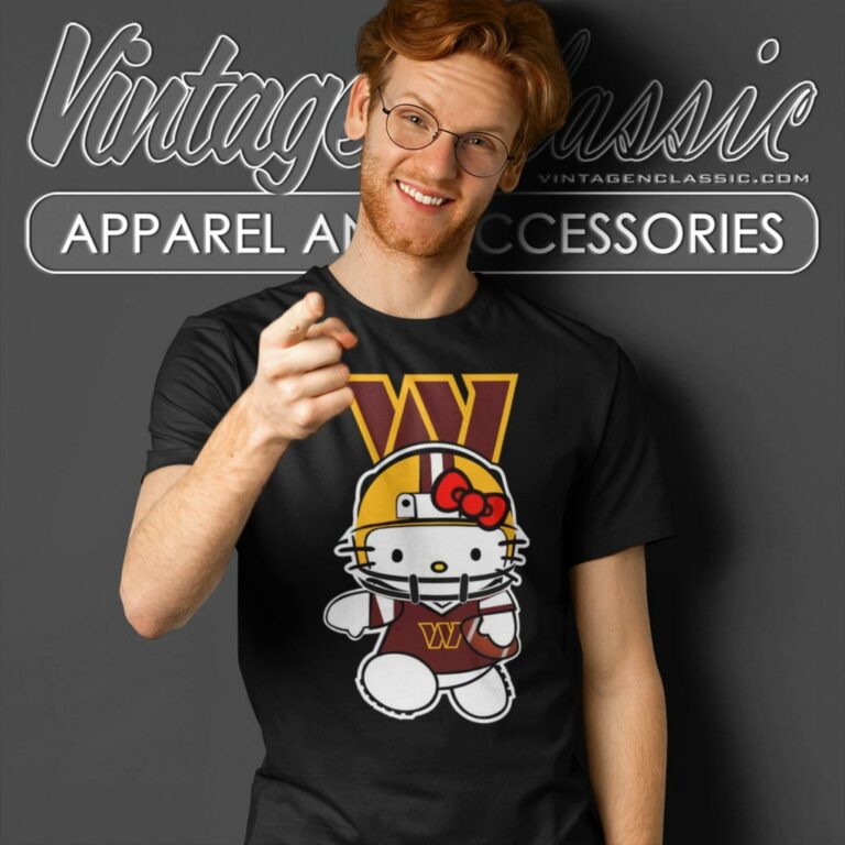 Hello Kitty Washington Commanders T Shirt Hello Kitty Washington Commanders T Shirt