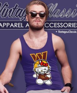Hello Kitty Washington Commanders Shirt 6 Hello Kitty Washington Commanders Tank Top Racerback