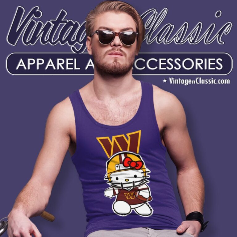 Hello Kitty Washington Commanders Tank Top Racerback Hello Kitty Washington Commanders Tank Top Racerback
