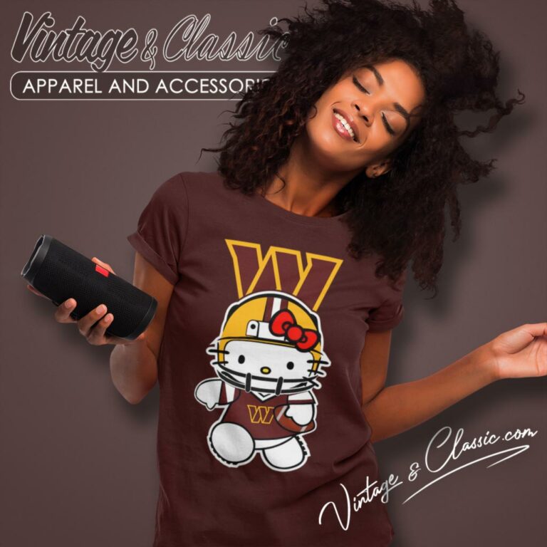 Hello Kitty Washington Commanders Women T Shirt Hello Kitty Washington Commanders Women T Shirt