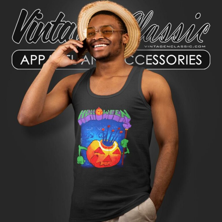 Helloween King Pumpkin Tank Top Racerback Helloween King Pumpkin Tank Top Racerback