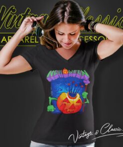 Helloween King Pumpkin V Neck TShirt